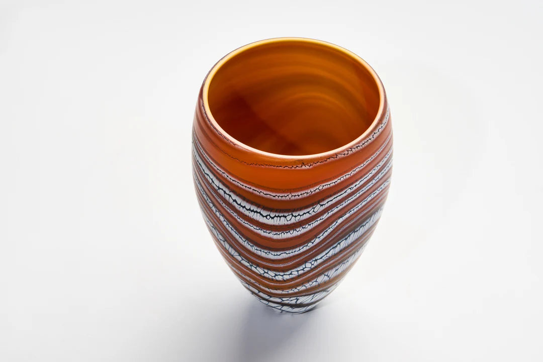 Amber Glacier Large Tall Bowl