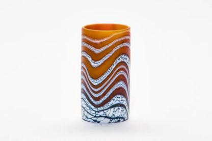 Amber Glacier Small Cylindrical Vase