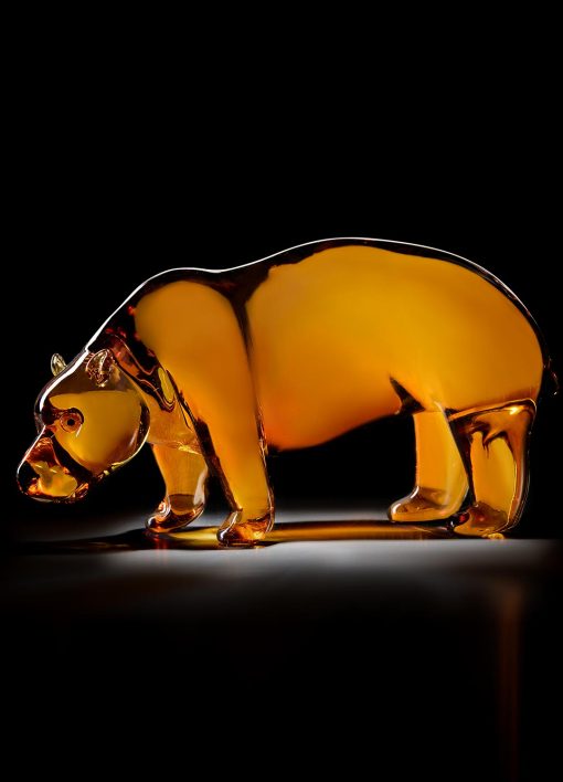 Bear Murano glass, sculpture