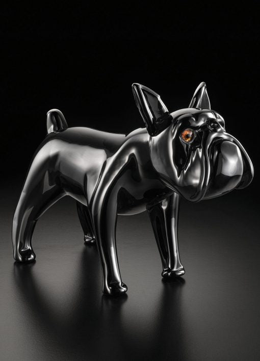 Bulldog Murano glass, sculpture