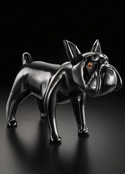 Bulldog Murano glass, sculpture