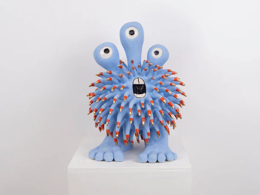 Devin monster handmade blue 