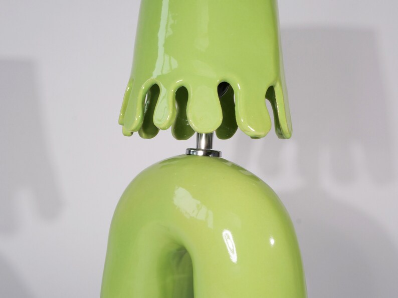 Green wiggle lamp