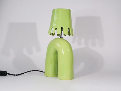 Green wiggle lamp