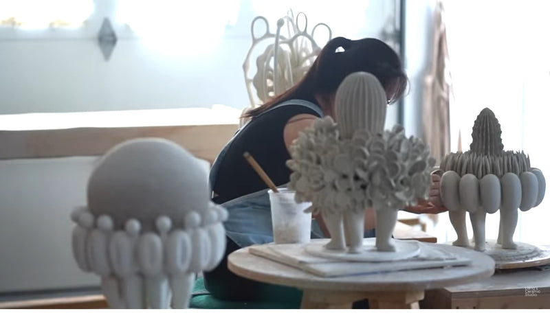 Handmade ceramic artist video