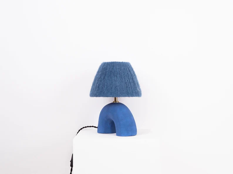 Handmade Blue 'Me' Lamp, Table Lamp