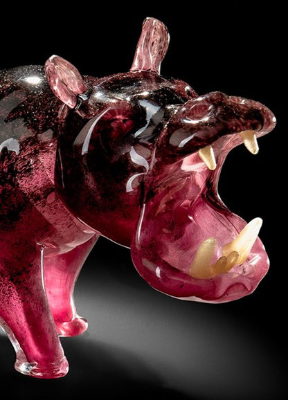 Hippo original Murano glass, sculpture