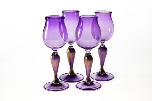 Hyacinth Wine Goblet Single