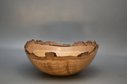 Italian handmade Oak wooden bowl