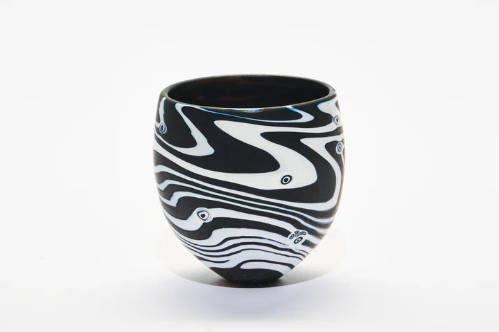 Meander Black & White with Murrine Small Bowl