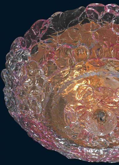 Meteora ceiling lamp in Murano glass bottom view