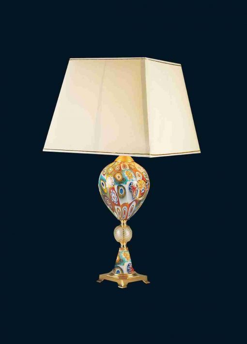 Murano glass Murrine table lamp