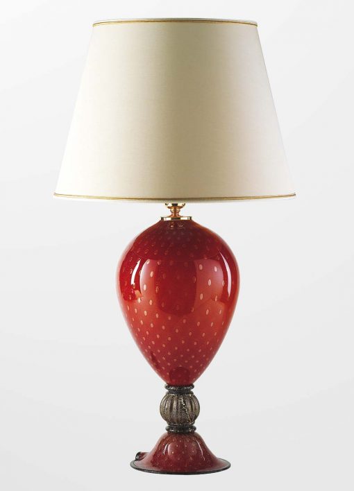 Murano glass table lamp Classic Line red