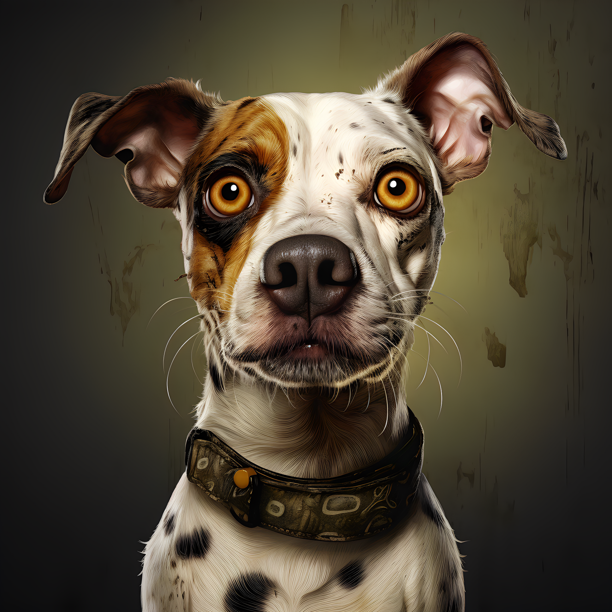 Spotted dog artwork poster