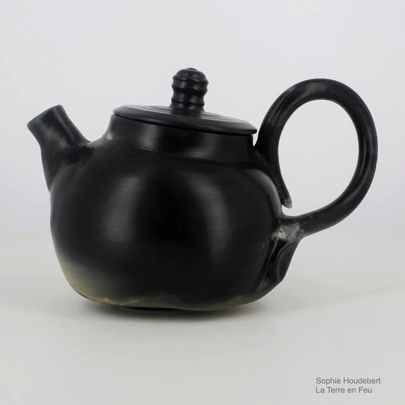 Teapot ceramic from France artist, back