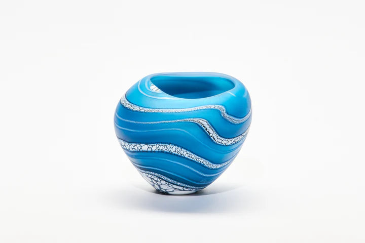 Turquoise glacier small organic bowl