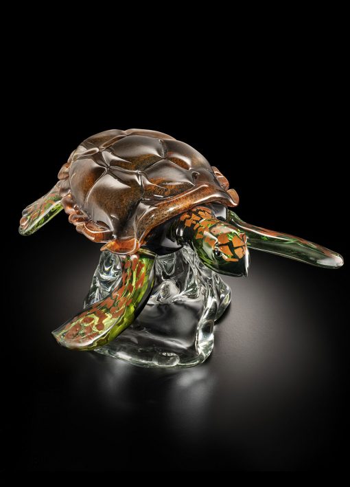 Turtle Artwork in Murano glass, sculpture