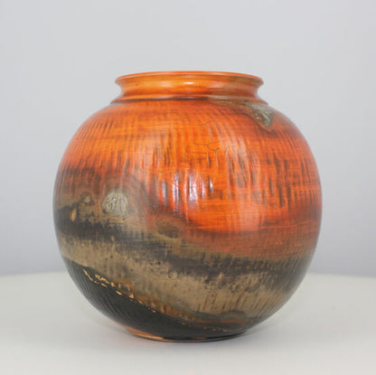 Ceramic vase handmade from France Artist, front view 