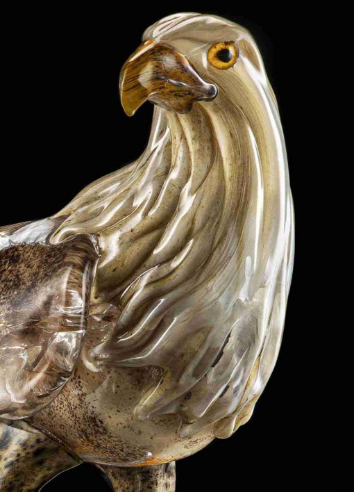 Work of Art Falco Murano glass, sculpture detail