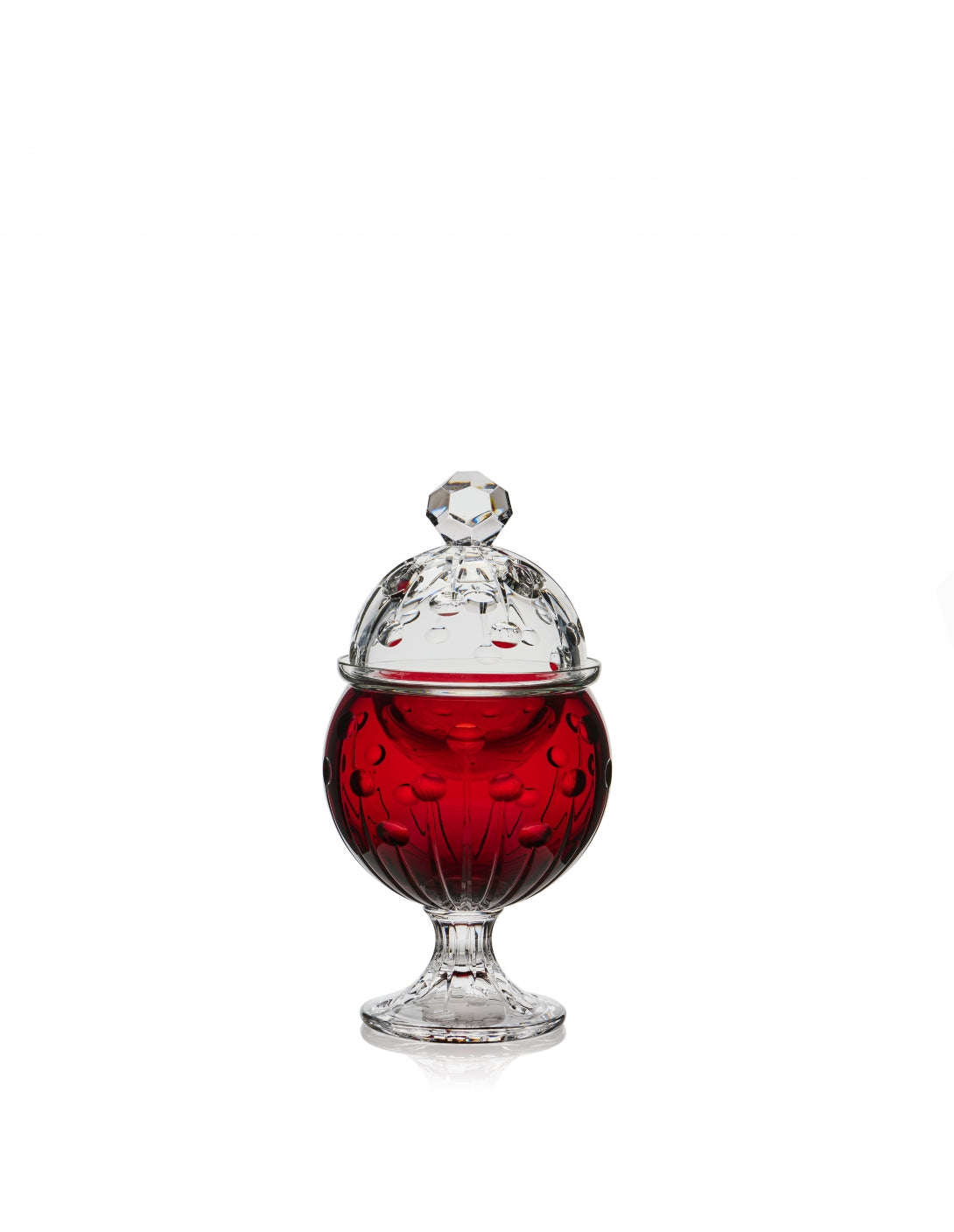 baba incense burner red color glass