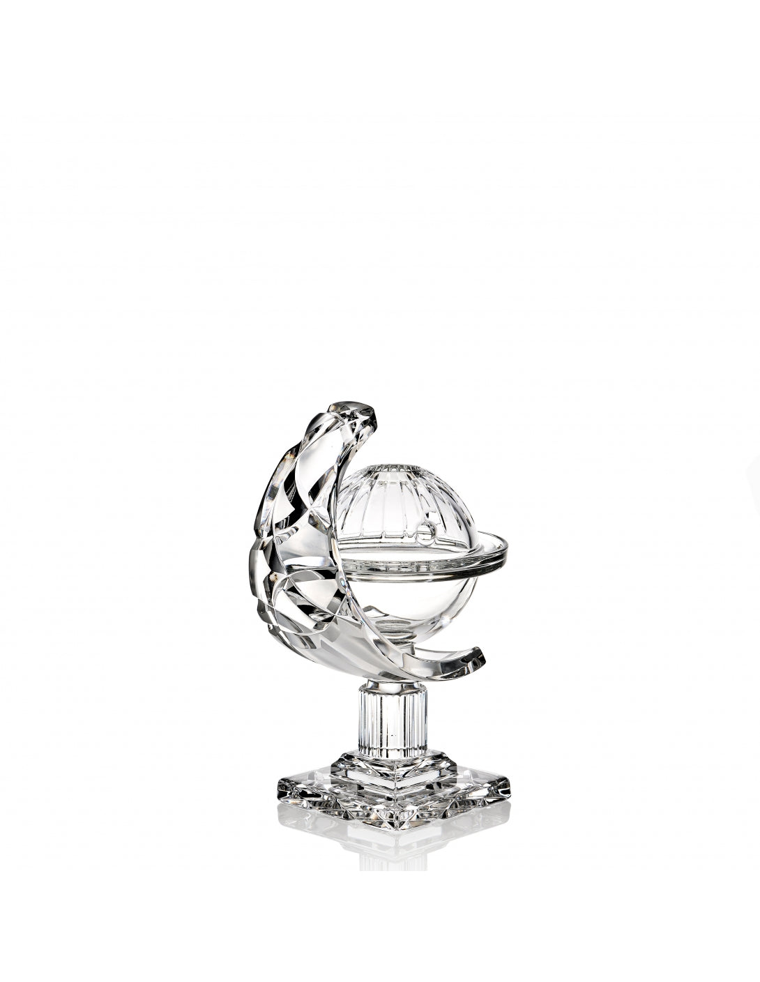 boswellia incense burner italian glass made, side view