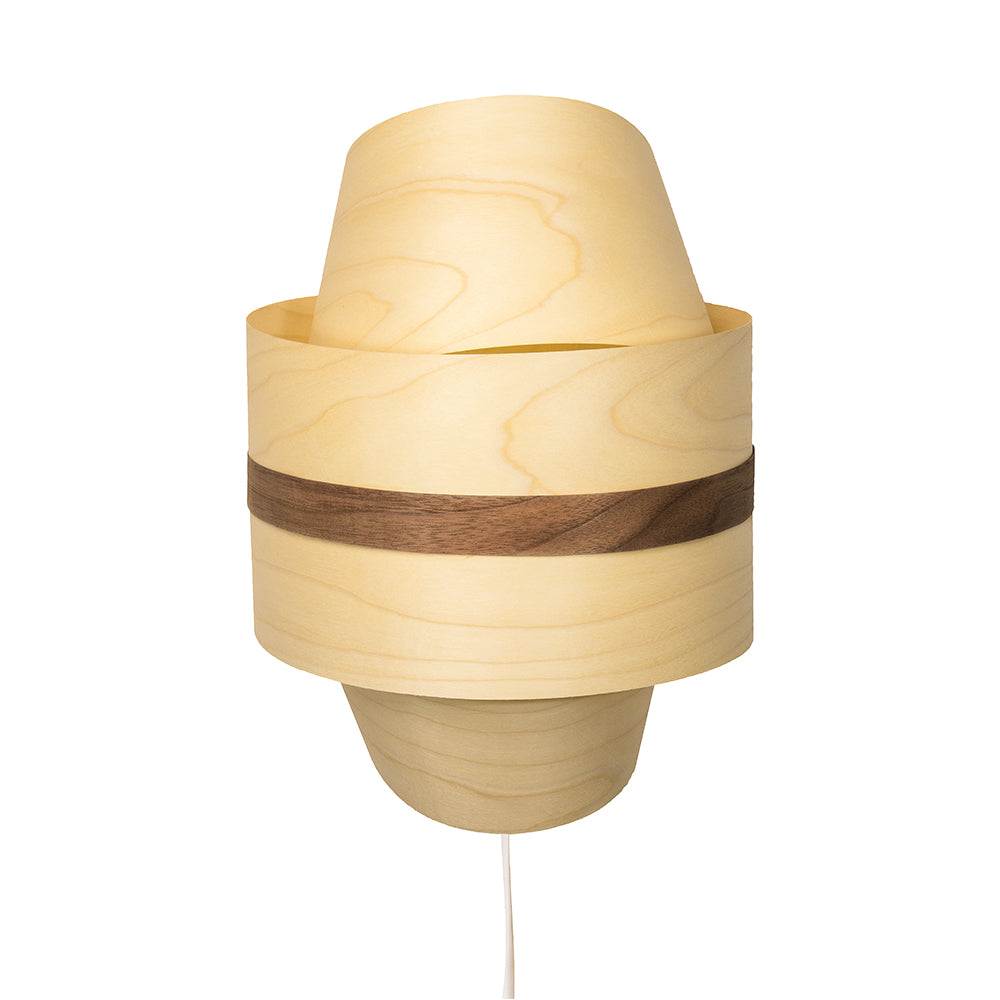 Caramella wooden light, front view