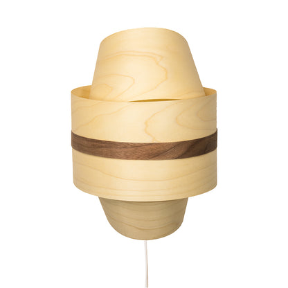 Caramella wooden light, front view