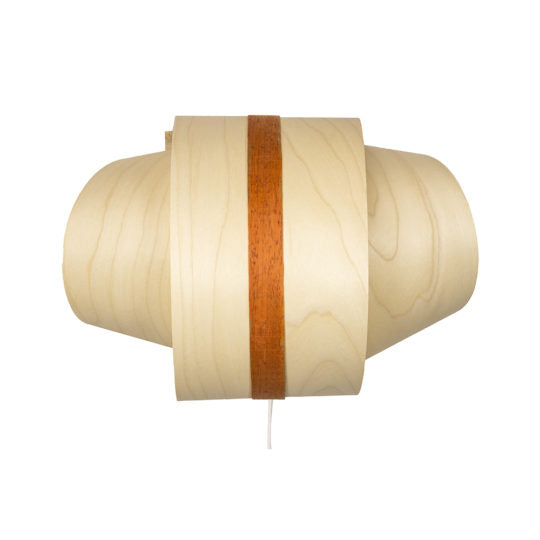 Caramella wooden light, light brown line