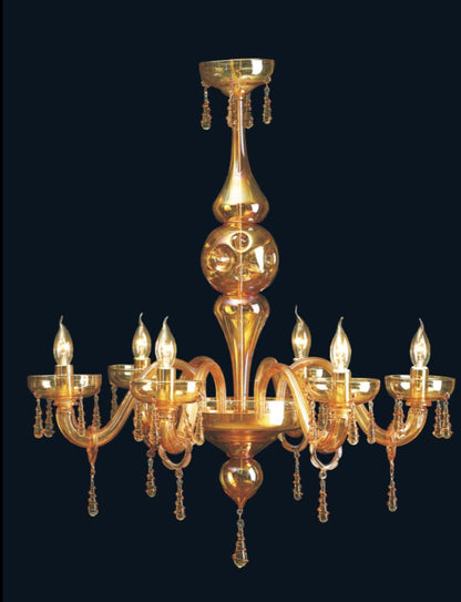 Amber Venetian Chandelier, classic