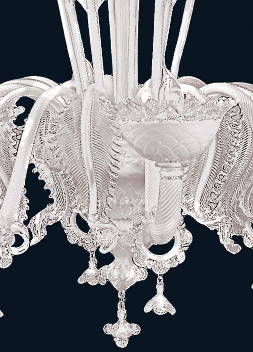 Elegant Murano venetian chandelier detail