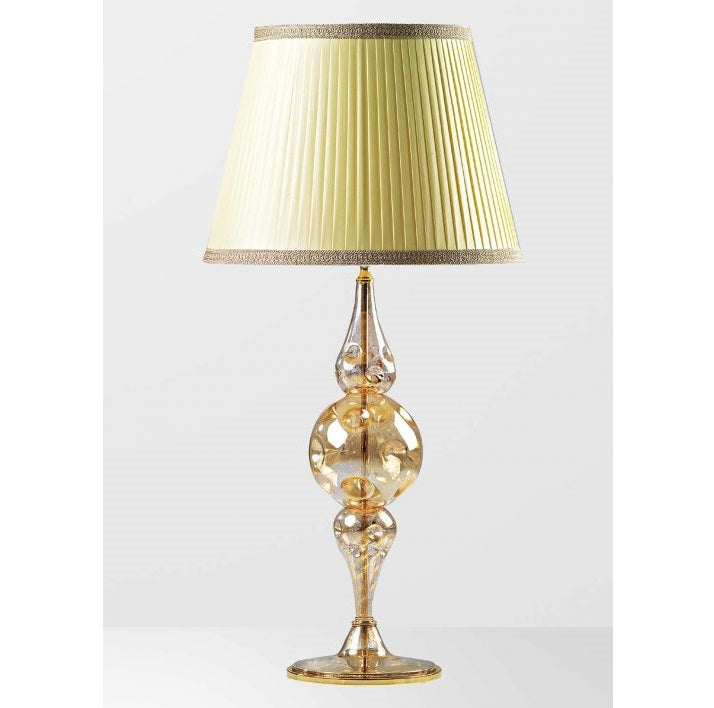 Elegant gold Murano glass table lamp