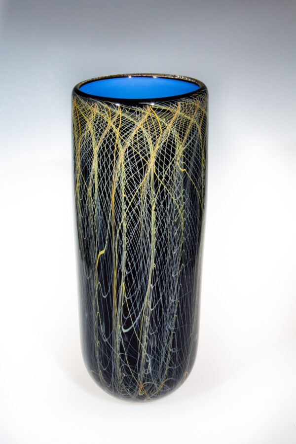 Vortex Vase – Oro and Blue