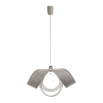 Margherita pendente acero lamp, front view