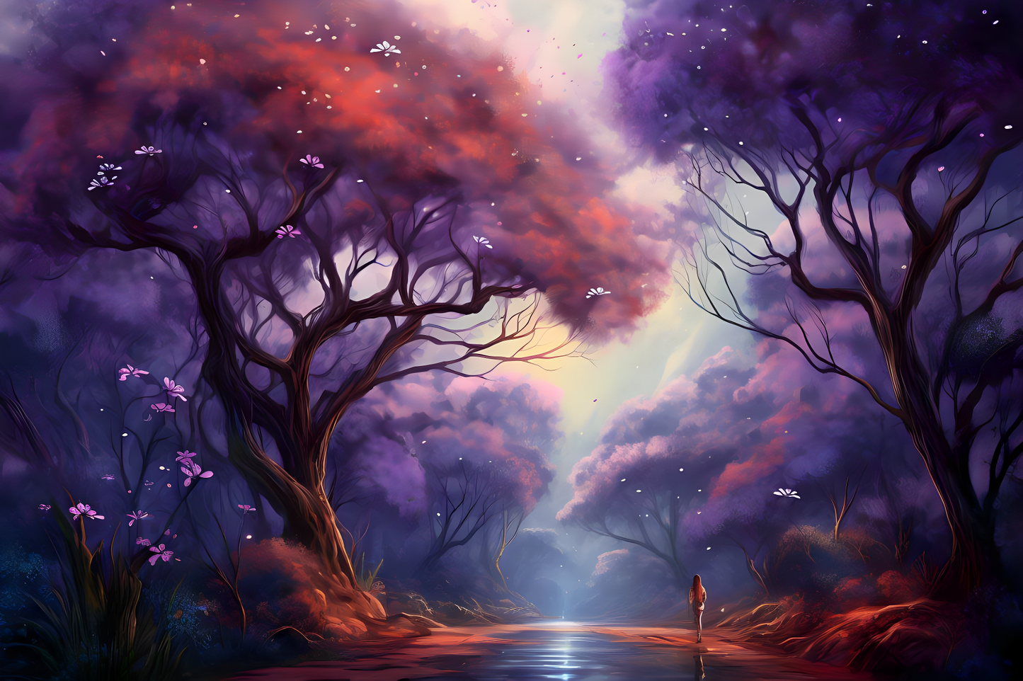 LOVELY SPRING, Purple Spring Road of poster.