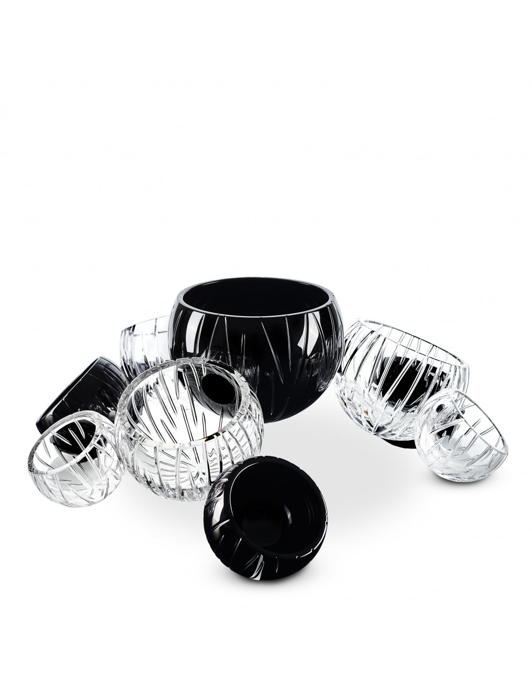 supernova 10 elements glass made in Italy, black color