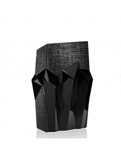 vase metropolis trasparente limited edition handmade Italy, dark