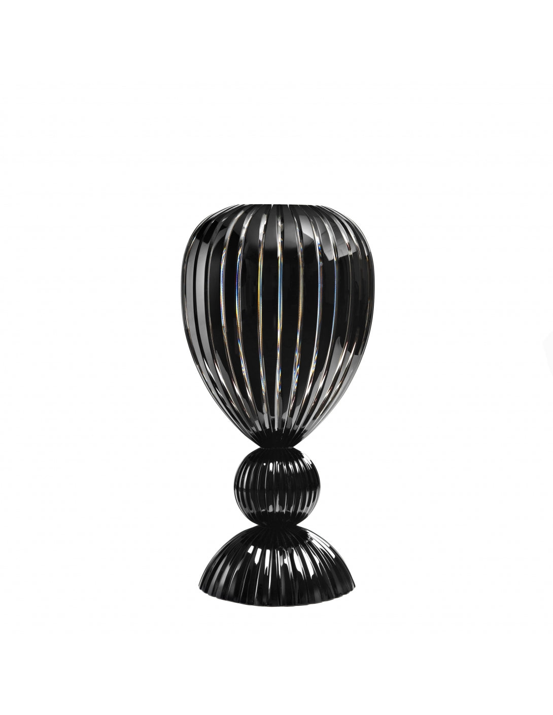 vase mirus Italian glass dark color