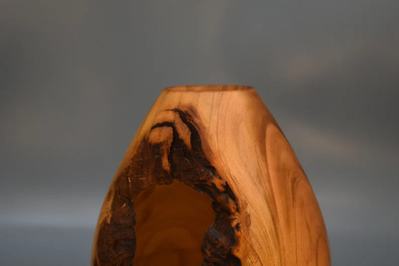 Wooden vase