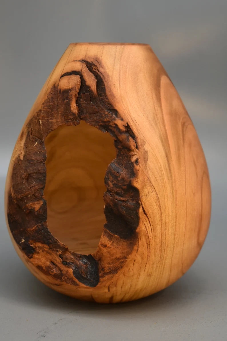 Wooden vase