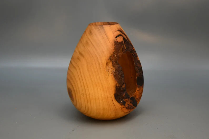 Wooden vase