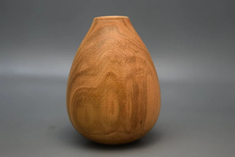 wooden medium vase italian handmade