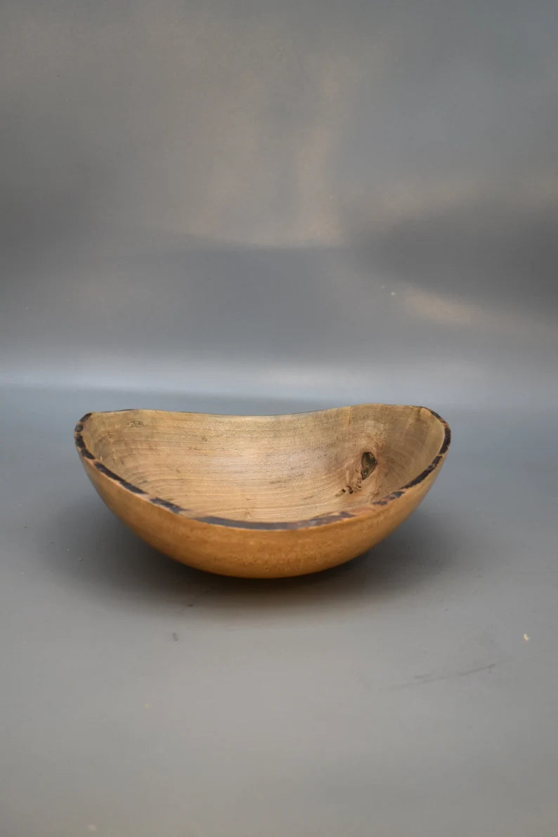 Wooden walnut bowl italian handmade